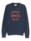 Mc2 Saint Barth 'soho' Blue Cotton Crewneck Sweatshirt  In Blue