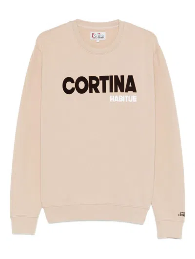 MC2 SAINT BARTH 'SOHO' CREWNECK SWEATSHIRT IN BEIGE COTTON MC2 SAINT BARTH