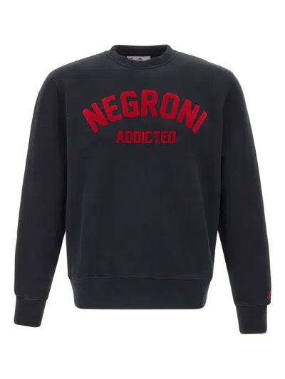 Mc2 Saint Barth Soho Negroni Crew-neck Sweatear In Black
