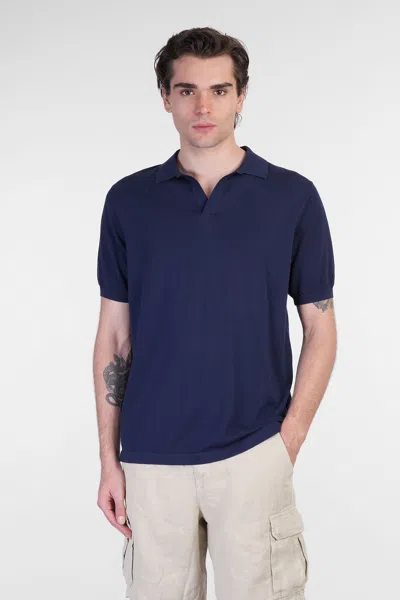Mc2 Saint Barth Solan Polo In Blue Cotton