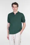 Mc2 Saint Barth Solan Polo In Green Cotton In Green