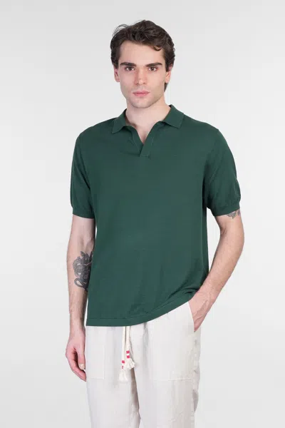 Mc2 Saint Barth Solan Polo In Green Cotton