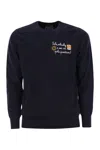 Mc2 Saint Barth Sole, Whisky And You Are In Pole Position Wool And Cashmere Blend Jumper In Blue
