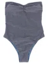 Mc2 Saint Barth Soleil One-piece Swimsuit In Gray