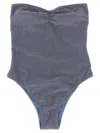 Mc2 Saint Barth Soleil One-piece Swimsuit In Gray