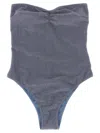Mc2 Saint Barth Soleil One-piece Swimsuit In Gray