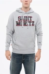 Mc2 Saint Barth Solid Color Saint Moritz Hoodie With Contrasting Detail