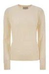 Mc2 Saint Barth Womens Jumper In Wool And Cashmere Blend In Beige