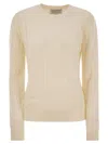 Mc2 Saint Barth Womens Jumper In Wool And Cashmere Blend In Cream