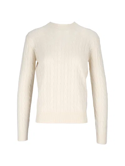 Mc2 Saint Barth Sorbonne Braid Wool-10 Off White In Gold