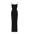 Mc2 Saint Barth Bodycon Midi Dress With Rhinestone Embellishments