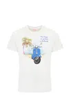 MC2 SAINT BARTH SPECIAL EDITION VESPA T-SHIRT WITH PRINT AND EMBROIDERY