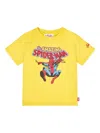 Mc2 Saint Barth Spider-man Print T-shirt In Yellow