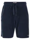 Mc2 Saint Barth Sponge Bermuda Shorts In Blue