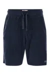 Mc2 Saint Barth Sponge Bermuda Shorts In Blue