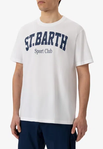 Mc2 Saint Barth Sport Club Logo T-shirt In 白色