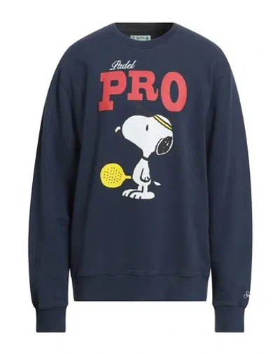 Mc2 Saint Barth Sport Club Man Sweatshirt Navy Size Xxl Cotton In Blue