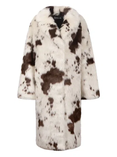 Mc2 Saint Barth Spotted Coat In Neutral