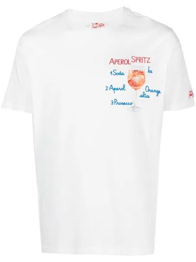 Mc2 Saint Barth Spritz T-shirt In White
