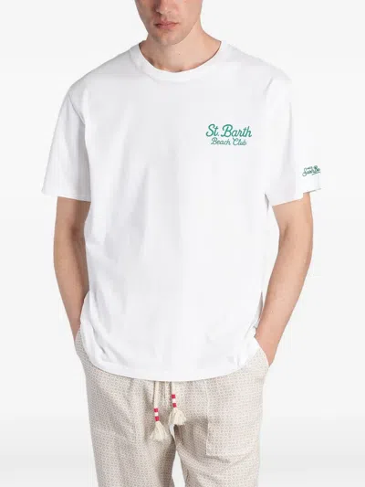 Mc2 Saint Barth St. Barth Beach Club-print Portland T-shirt In White