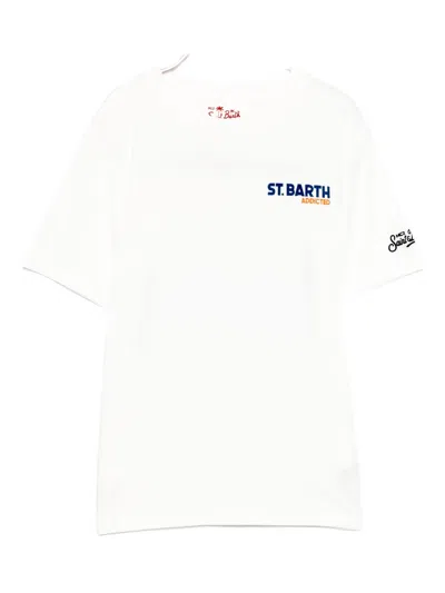 Mc2 Saint Barth Kids' St. Barth T-shirt In White
