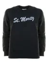 Mc2 Saint Barth St Moritz Sweatshirt In Black