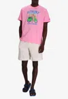 Mc2 Saint Barth St. Tropez Printed T-shirt In Pink