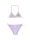 Mc2 Saint Barth Star-patch Bikini In Purple