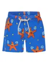 Mc2 Saint Barth Star-print Swim Shorts In Blue