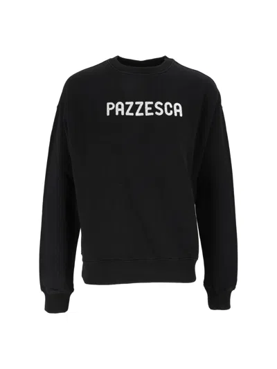 Mc2 Saint Barth Stardust Black Glitter Crewneck Sweatshirt In Multi
