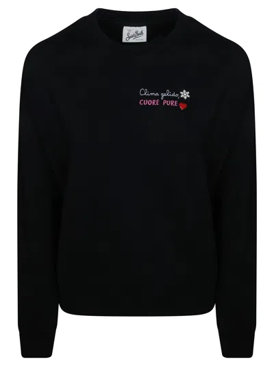 Mc2 Saint Barth Stardust Long Sleeve Sweater For Women In Blue