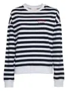Mc2 Saint Barth Stardust Striped Jersey In Blue