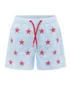 Mc2 Saint Barth Starfish-print Swim Shorts In Blue