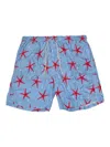 Mc2 Saint Barth Starfish-print Swim Shorts In Blue