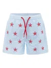 Mc2 Saint Barth Starfish-print Swim Shorts In Blue
