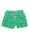 Mc2 Saint Barth Starfish-print Swim Shorts In Green