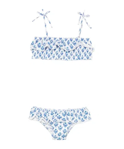 Mc2 Saint Barth Strapless Two-piece Swimsuit In White
