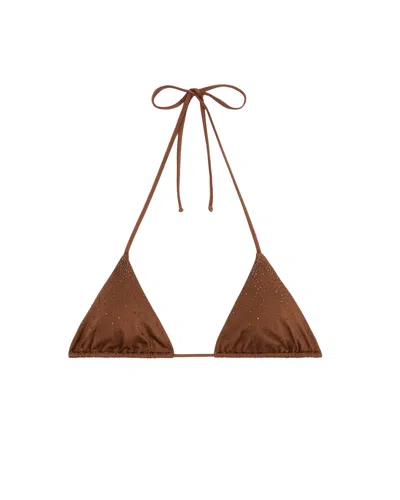 MC2 SAINT BARTH MC2 SAINT BARTH STRASS-EMBELLISHED BIKINI TOP