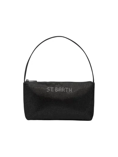 Mc2 Saint Barth "strassy" Clutch In Black