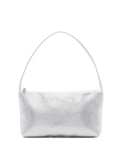 Mc2 Saint Barth Kids' "strassy" Clutch In Silver