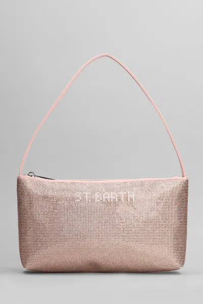 Mc2 Saint Barth Strassy Shoulder Bag In Rose-pink Polyester