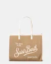 Mc2 Saint Barth Straw Shoulder Bag With Piping - 1910 Emb