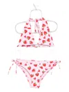 Mc2 Saint Barth Strawberry-print Bikini In Pink