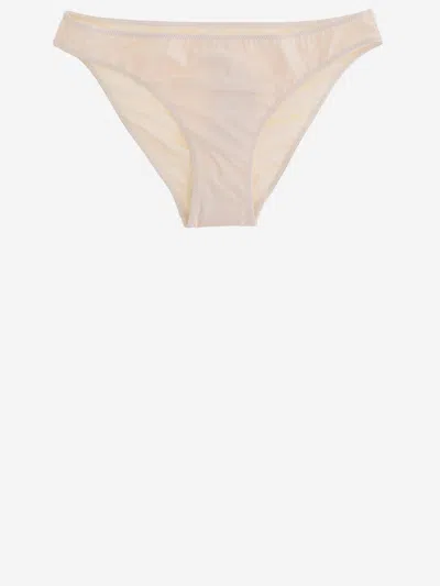 Mc2 Saint Barth Stretch Nylon Bikini Bottoms In Pink