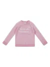 Mc2 Saint Barth Stripe-detail Embroidered Sweater In Pink