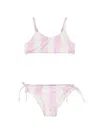 Mc2 Saint Barth Stripe-pattern Bikini In Pink