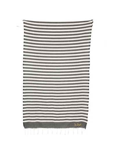 Mc2 Saint Barth Foutas Striped Beach Towel In Multi