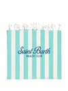 Mc2 Saint Barth Striped Beach Towel In Blue
