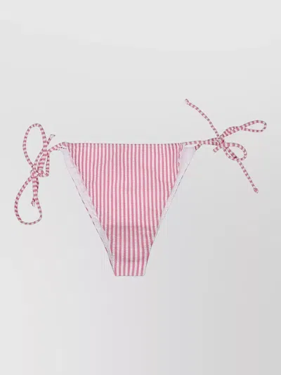 Mc2 Saint Barth Striped Bikini Bottom Side Ties Design In Multi