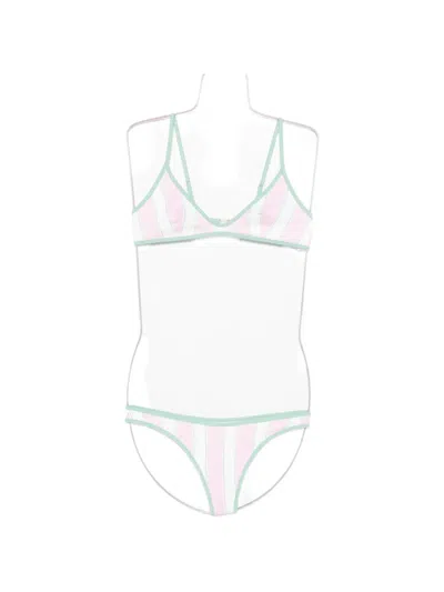 Mc2 Saint Barth Striped Bikini In Multi